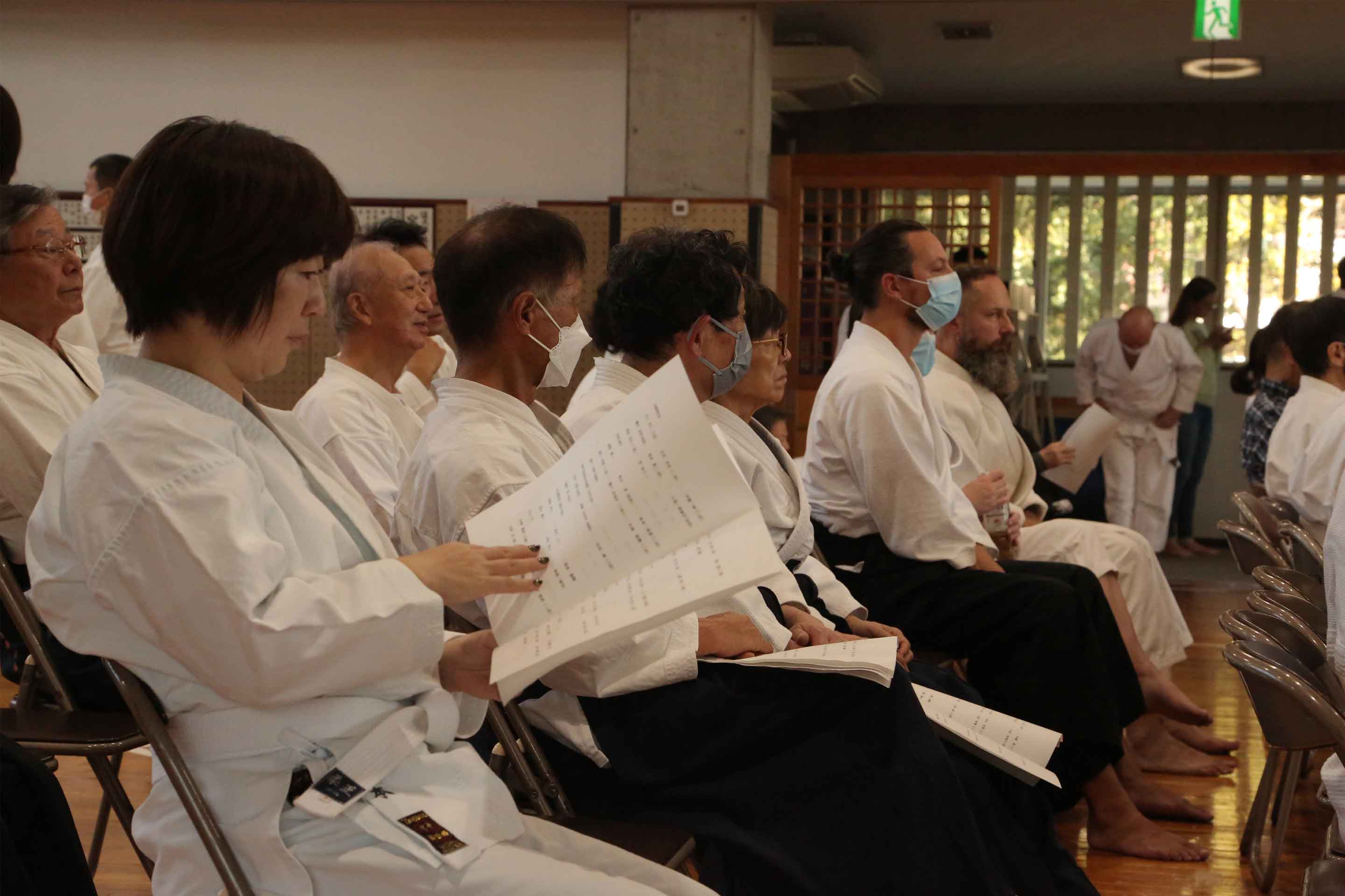 会場は国内外の講武館の門人に加え、大東流合気柔術の愛好家も集まった