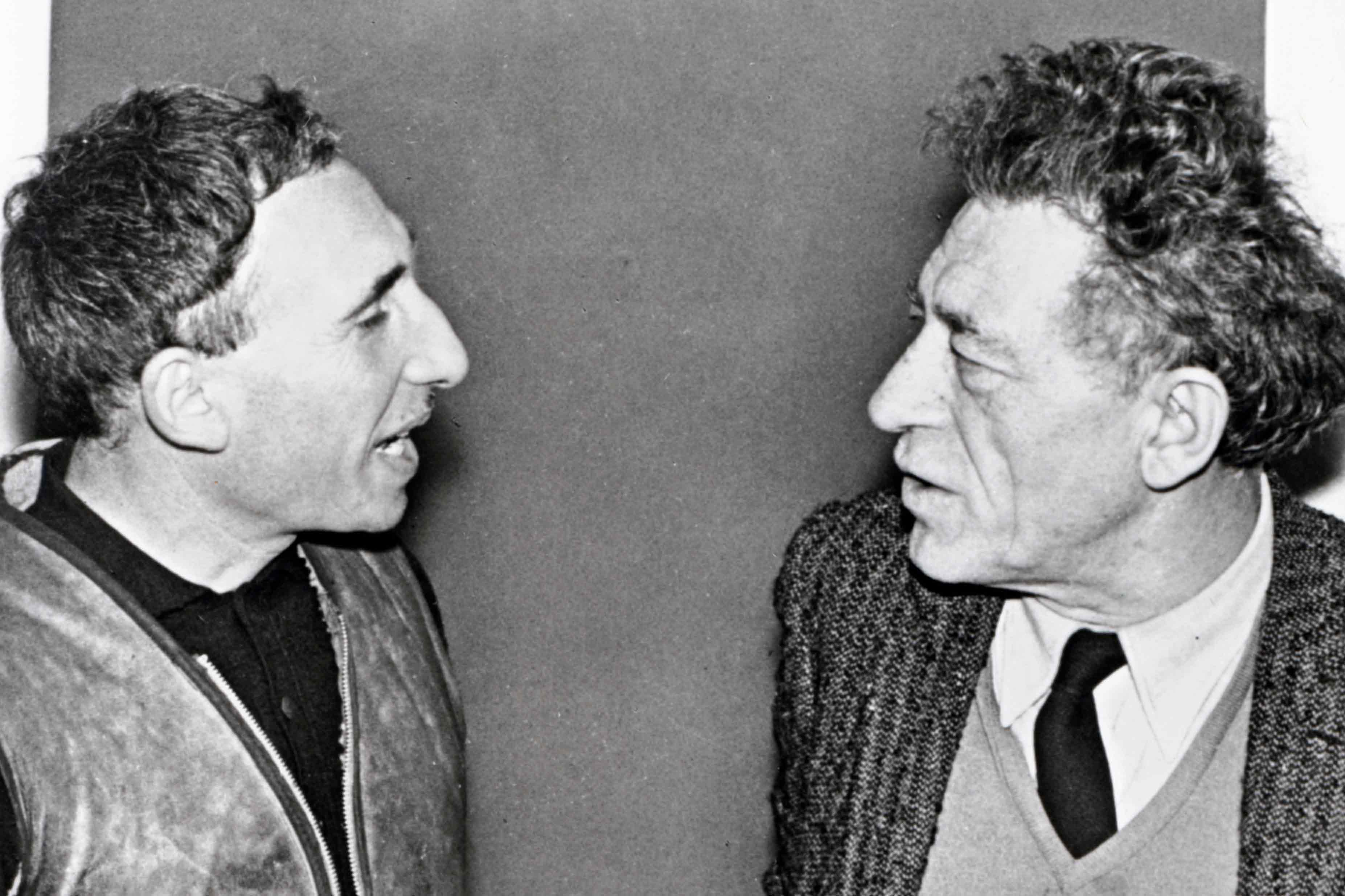 Francesco Marino Di TeanaとAlberto GIACOMETTI。©Archives Marino Di Teana。