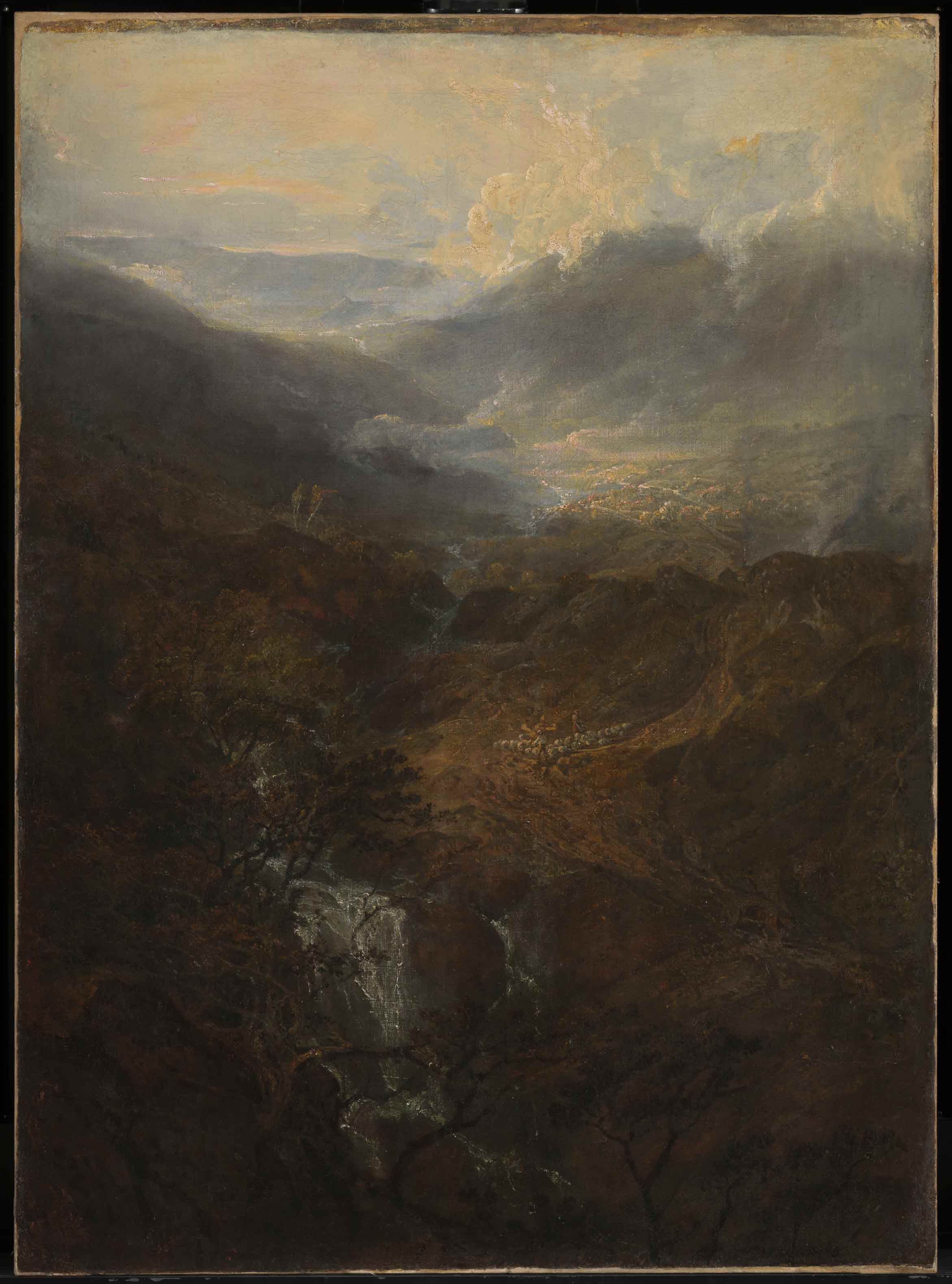 ジョセフ・マロード・ウィリアム・ターナー,　《Morning amongst the Coniston Fells, Cumberland, exhibited in 1798》,　Oil paint on canvas,　©Tate