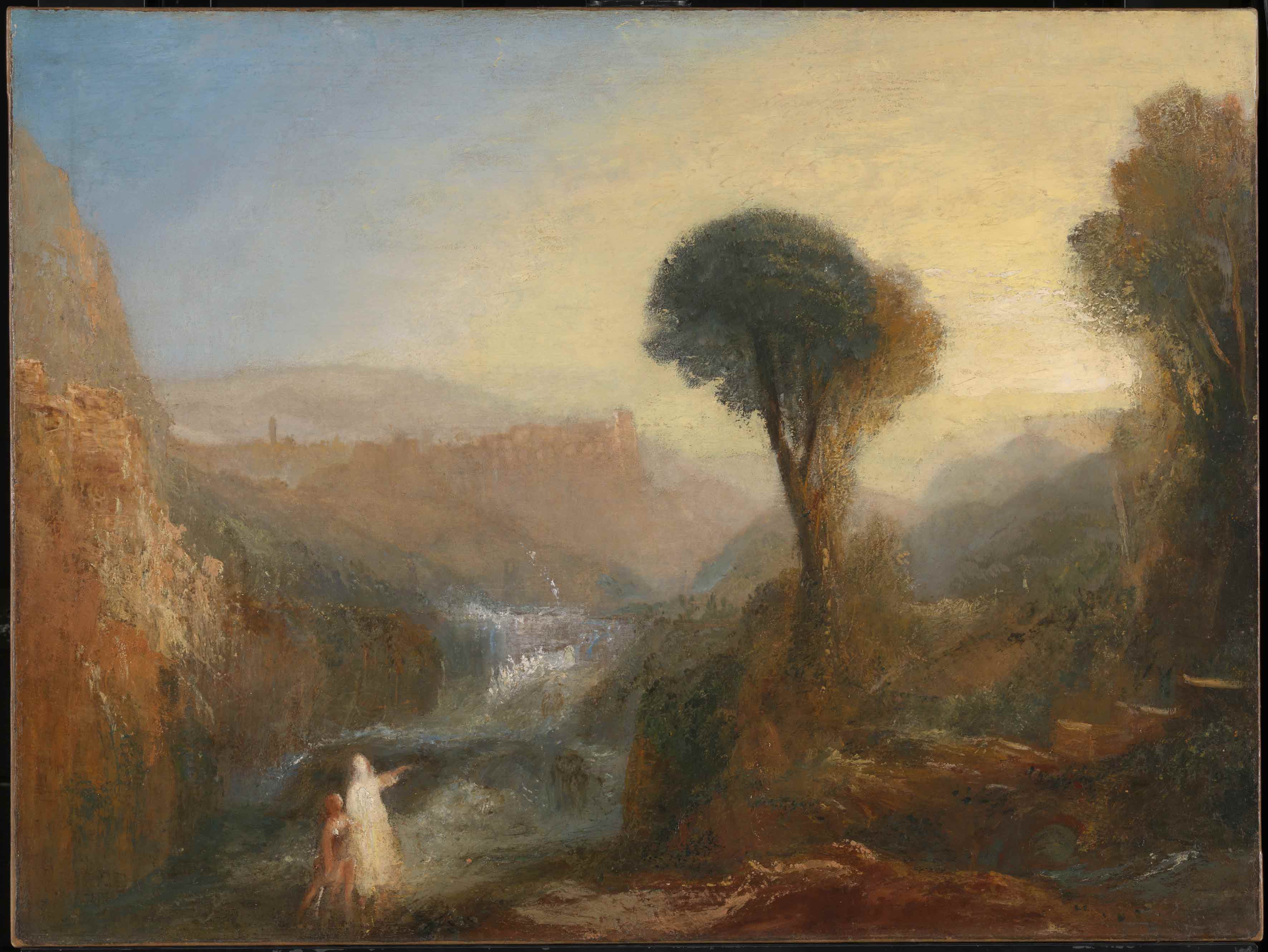 ジョセフ・マロード・ウィリアム・ターナー,　《Tivoli Tobias and the Angel》,　c.1835,　Oil paint on canvas,　©Tate