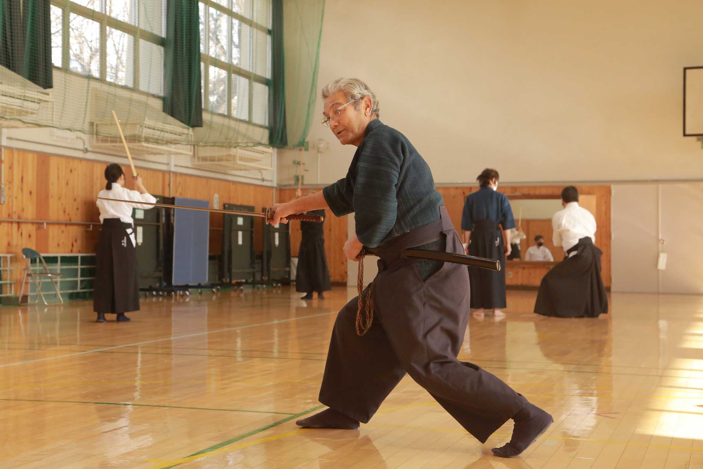 天然理心流第十代宗家、平井正人さん 天然理心流第十代宗家、平井正人さん