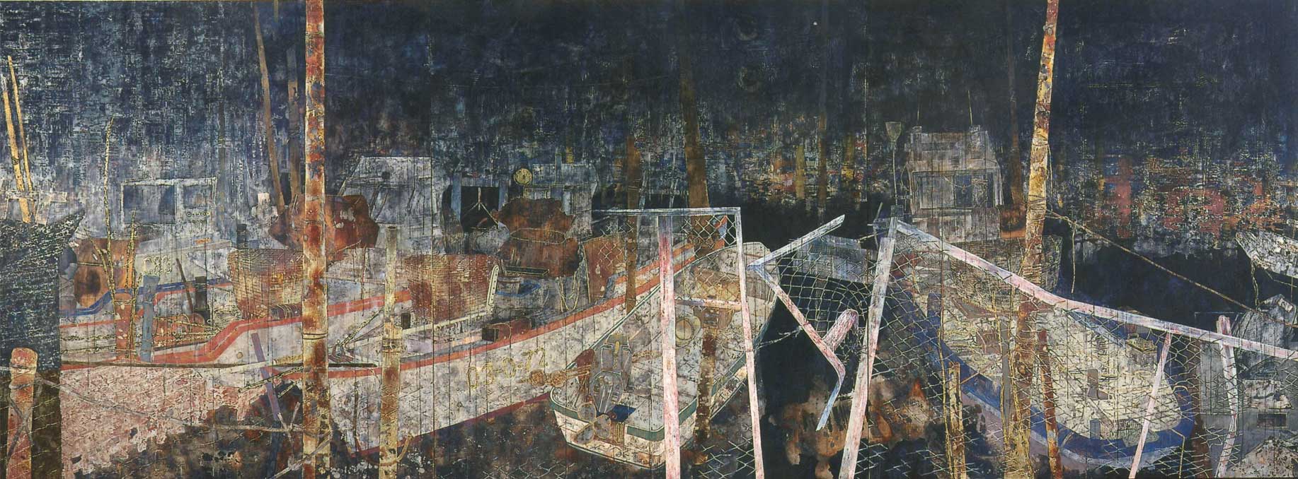 《月の光・Moonlight》182×486cm 2003 ©Yoshihito Kawase 《月の光・Moonlight》182×486cm 2003 ©Yoshihito Kawase