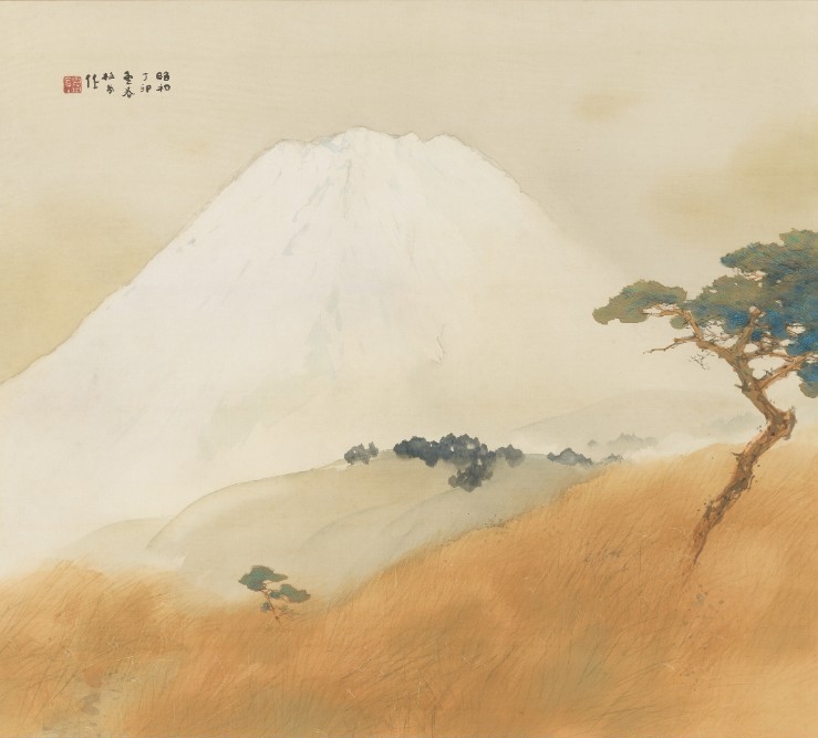 竹内栖鳳《富嶽》昭和2年 福田美術館蔵  前期展示